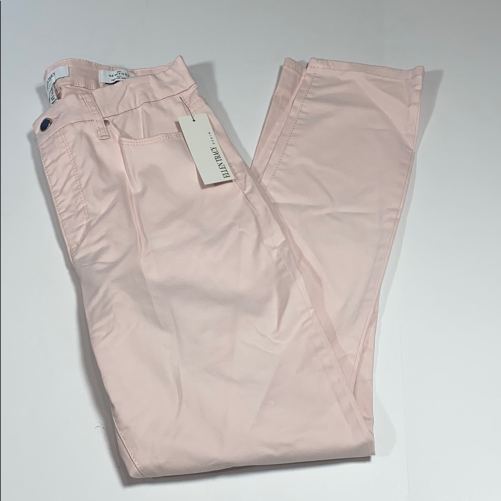 Ellen Tracy SZ 8 Newport High Rise Skinny Jeans Pink New D23
